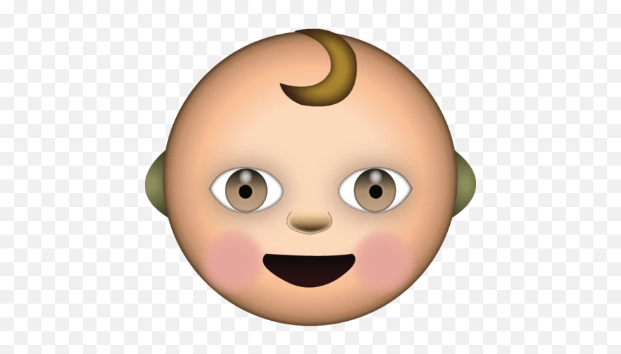White Baby Emoji - Baby Emoji Png,Whatsapp Emoji Meaning