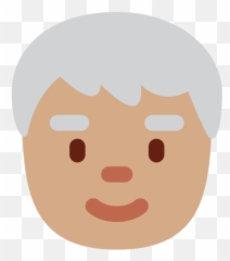 Older Person Emoji With Medium Skin Tone Meaning And - Illustration