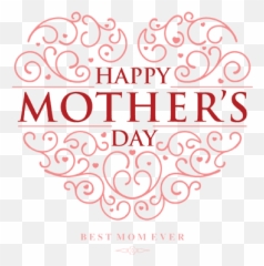 2017 Mothers Day Stickers - Happy Transparent Emoji