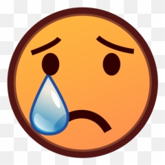 Crying Face Emoji For Facebook Email Sms - Clipart Trauriges Gesicht,Sob Emoji