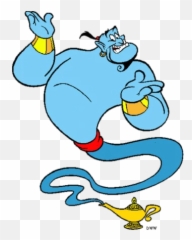 Genie - Aladdin Lamp And Genie Emoji,Emoji Arabian Nights