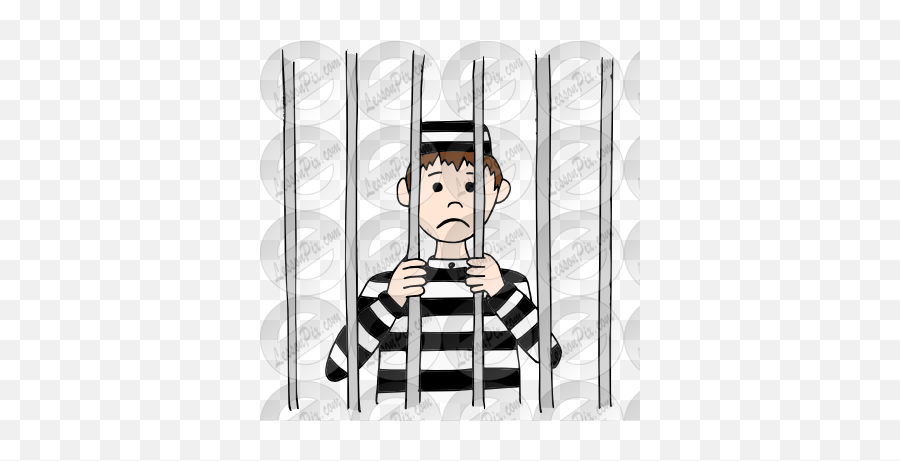 Picture - Person In Jail Clipart Emoji,Emoji In Jail
