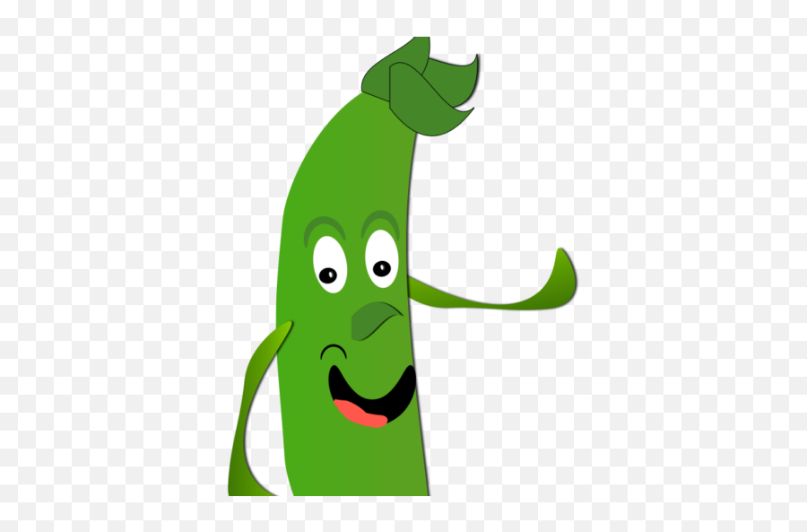 String Bean Transparent Png Clipart - Cartoon Green Bean Clipart Emoji,Green Bean Emoji