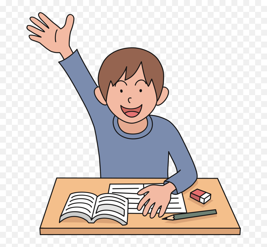 Kid Raising Hand Clipart - Raising Hand Clipart Kid Raising Hand Clipart Emoji,Raising Hands Emoji