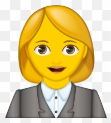 Woman Office Worker - Emojis Tipping Hand Ios Png