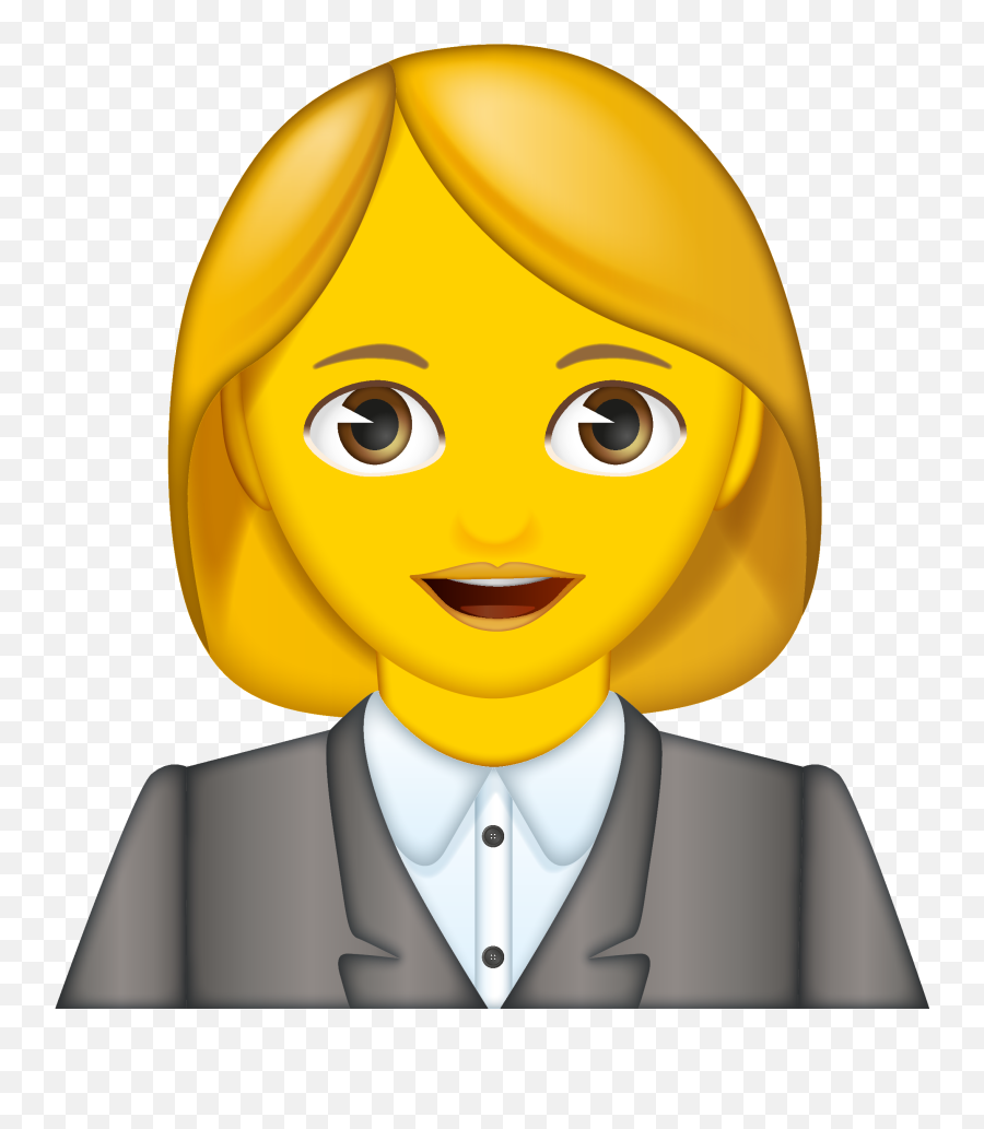 Woman Office Worker - Emojis Woman Tipping Hand Ios Png,Office Emoji