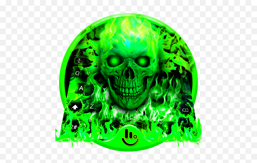 Green Horror Devil Keyboard Theme - Apps On Google Play Skull Emoji,Horror Face Emoji