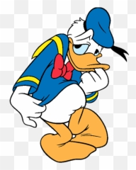Free Clip Art - Donald Duck Aw Shucks Emoji,Embarassed Emoticon