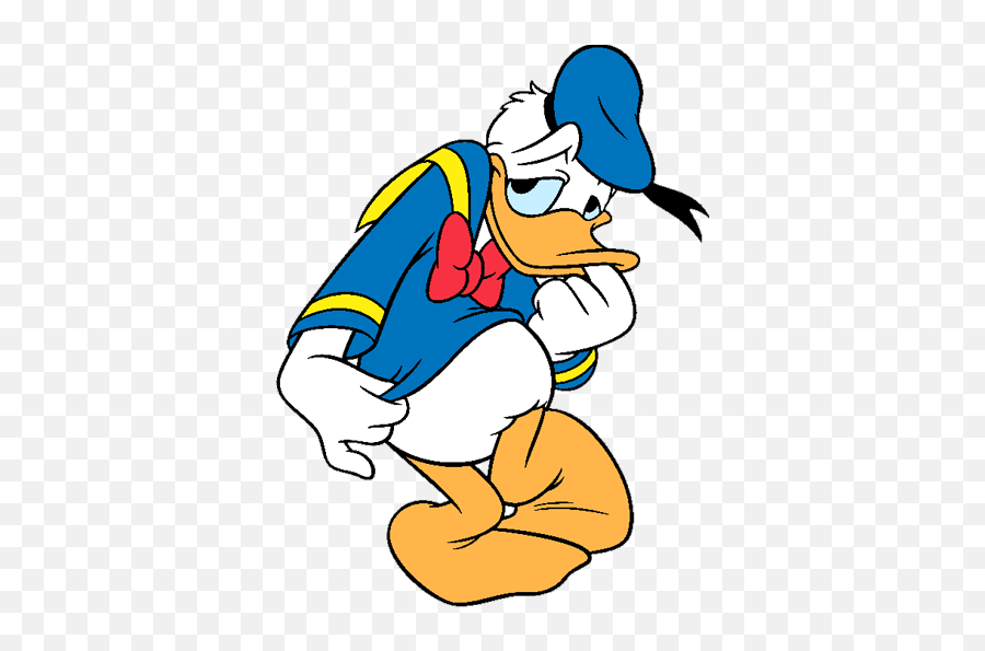 Free Clip Art - Donald Duck Aw Shucks Emoji,Embarassed Emoticon