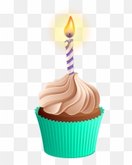 Birthday Cake Emoji Transparent Png Clipart Free Download - Background Cupcake