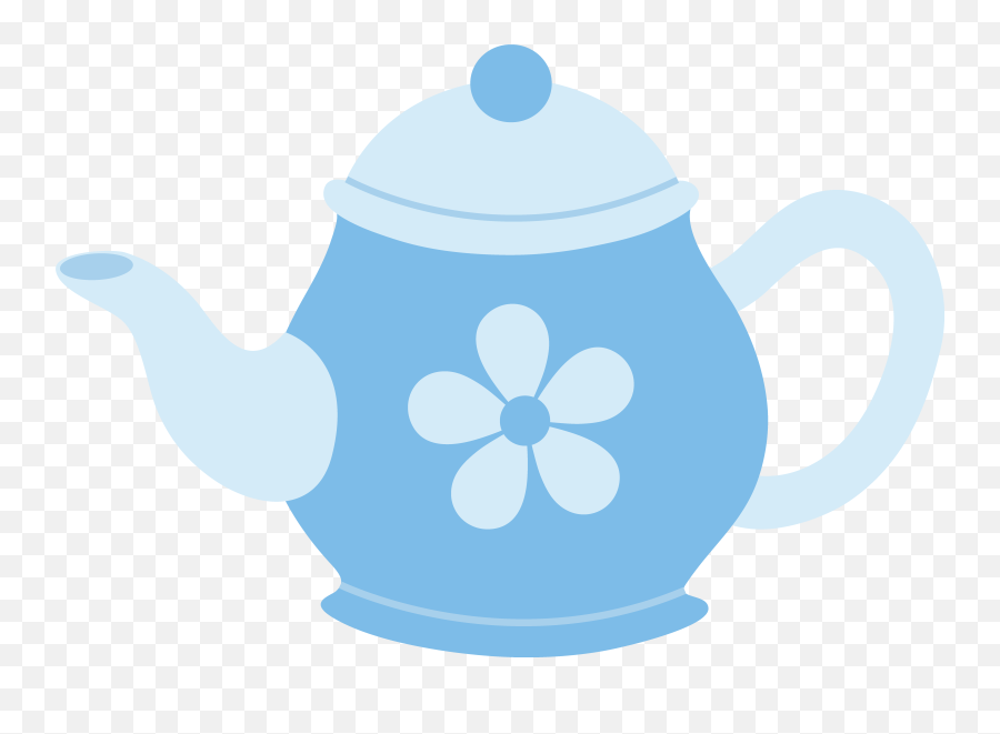 Kettle Drawing Realistic Transparent - Blue Teapot Clipart Emoji,Kettle Emoji