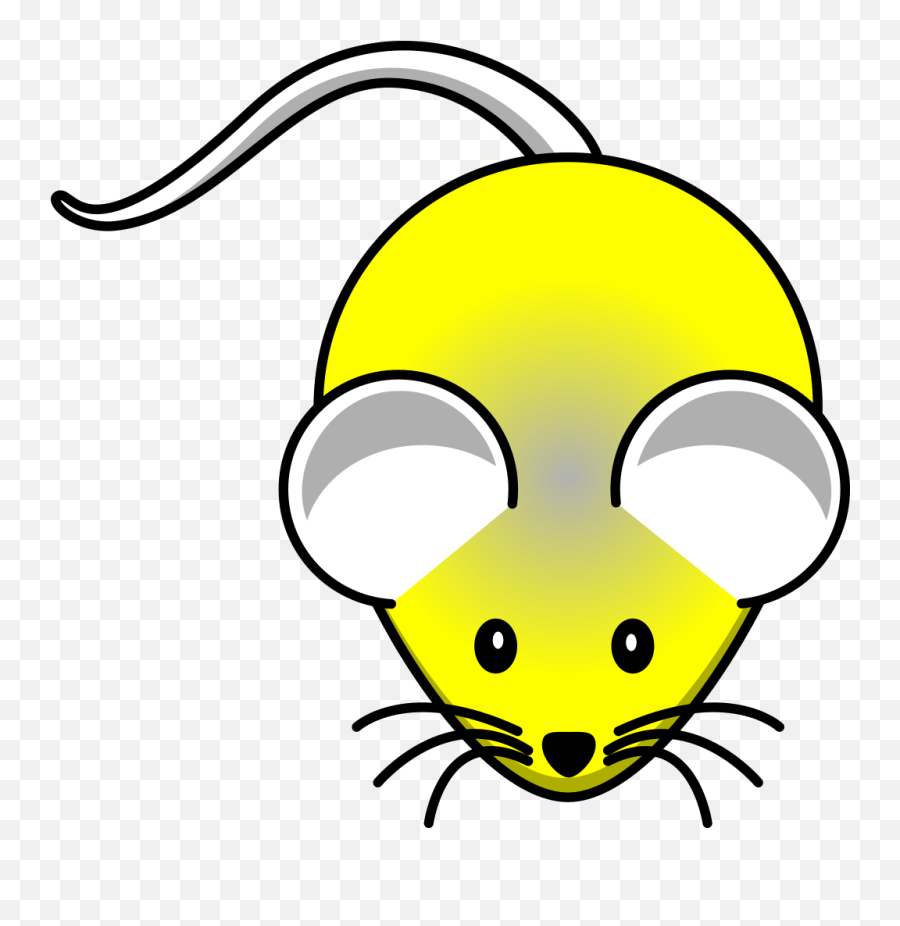 Yellow In Gray Mouse Png Svg Clip Art For Web - Download Yellow Mouse Clip Art Emoji,X And Flashlight Emoji