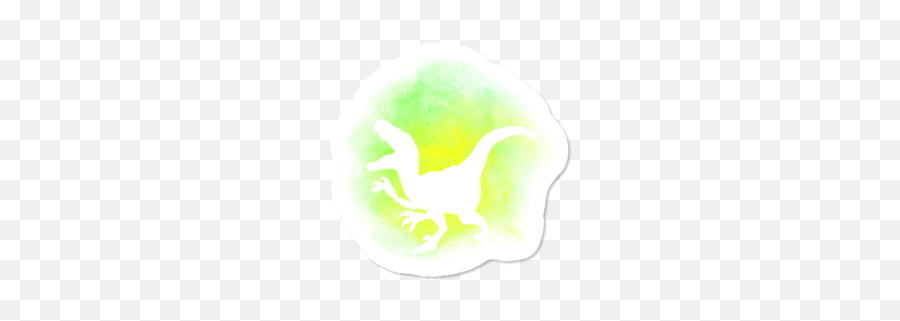 New Dinosaur Stickers Design By Humans - Stork Emoji,Velociraptor Emoji