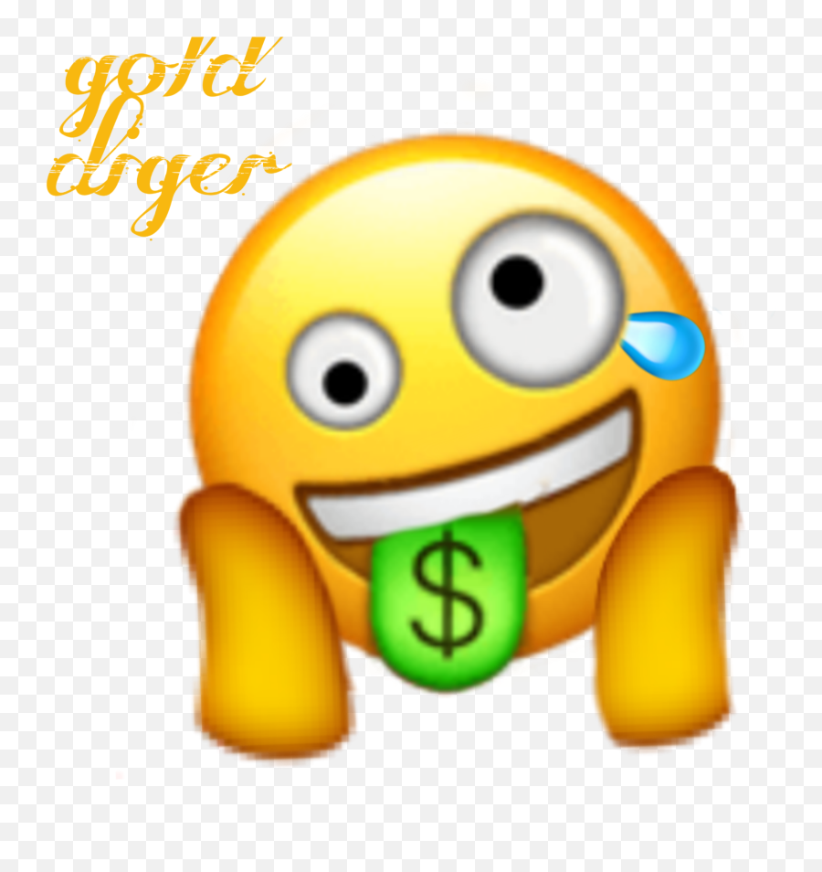 Emoji Golddigger Sticker - Iphone Emoji Png,Gold Emoji