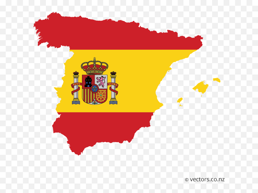 Flag Vector Map Of Spain Map Of Spain Flag Vector Map Vector - Spain Map Flag Emoji,German Flag Emoji