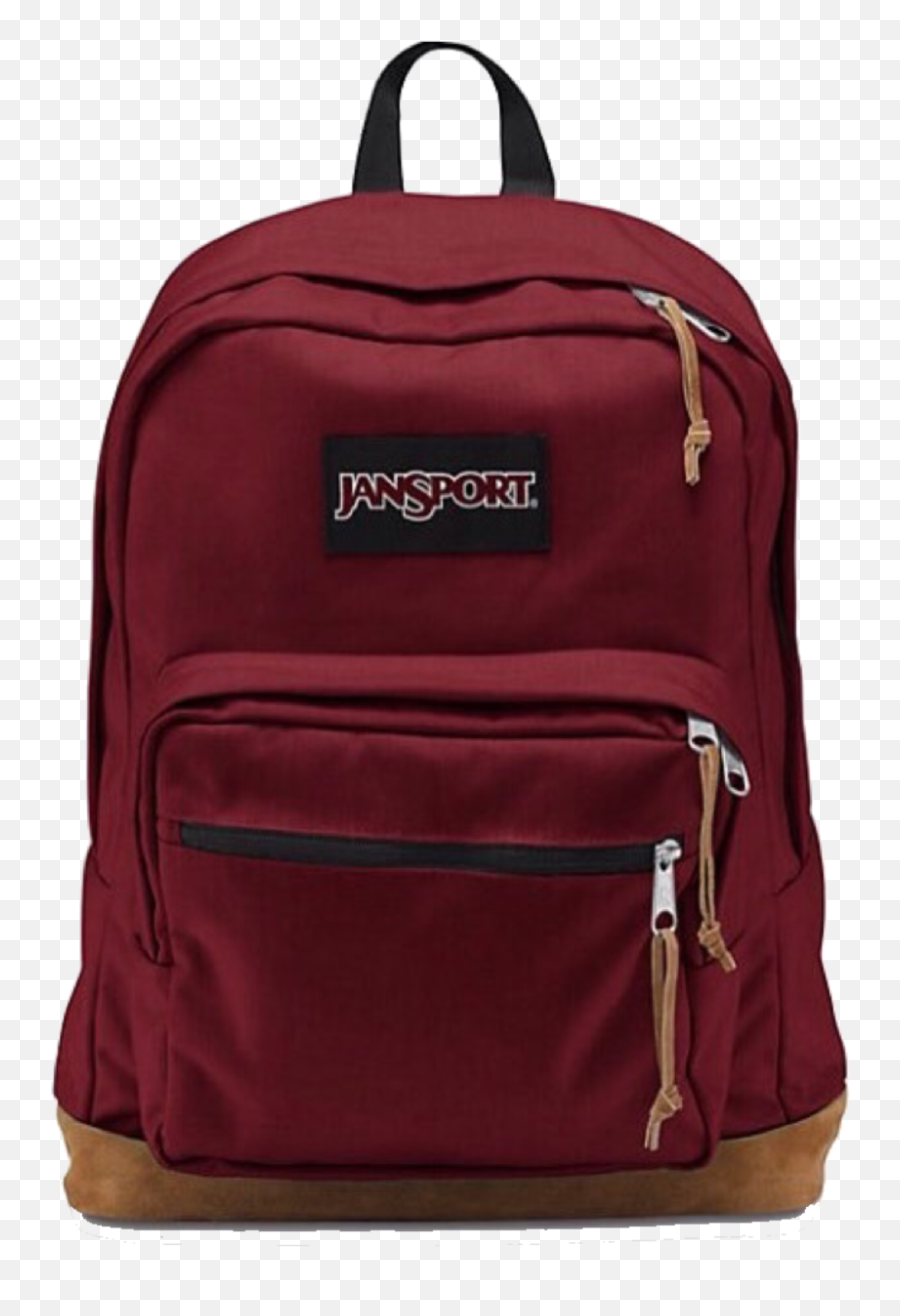 Backpack School Maroon Sticker - Jansport Right Pack Viking Red Emoji,Emoji Backpack For Boys