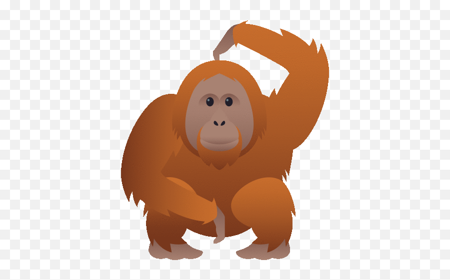 Orangutan Nature Gif - Orangutan Nature Joypixels Discover U0026 Share Gifs Happy Emoji,Uh Oh Emoji
