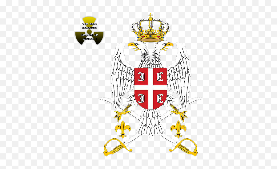 Serbian Eagle V2 - Serbian Eagle Emoji,Serbian Flag Emoji