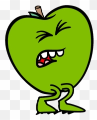 Freeuse Library Gif Png Files - Jolly Rancher Clip Art Green Apple Emoji,Oh My God Emoticon