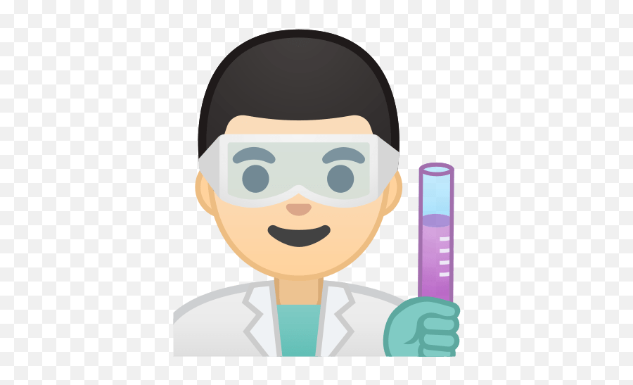 Scientist Emoji With Light Skin Tone - Scientist Emoji,Google Phone Emojis
