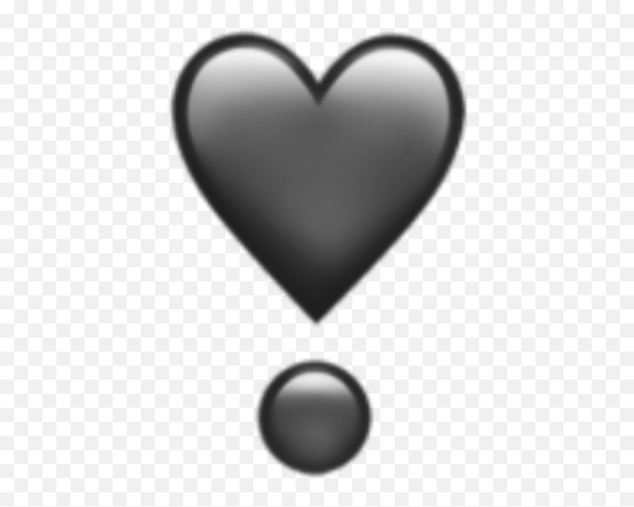 Heart Emojis Emoji Grey - Love Emoji In Whatsapp,Grey Heart Emoji