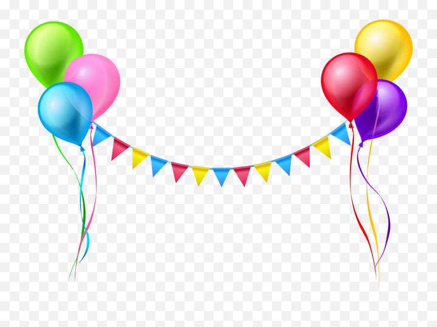 Happy Birthday Balloon Clipart - Transparent Background Birthday Png Emoji,Birthday Balloon Emoji