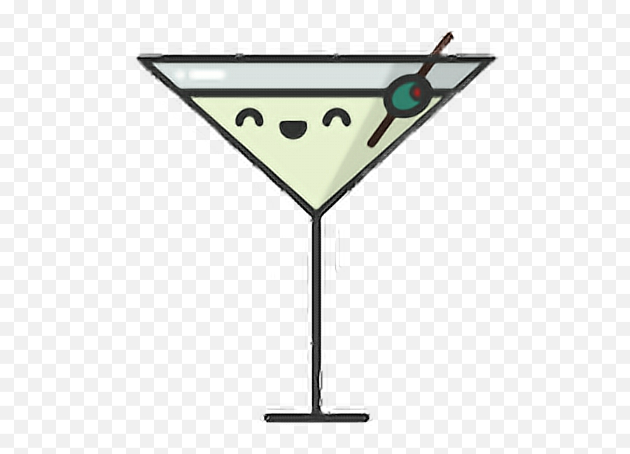 Party Kawai Fiesta Copa Cup Champan - Cocktail Emoji,Martini Party Emoji