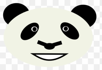 Download Clipart Panda Face - Red Outline Of Eyes Emoji