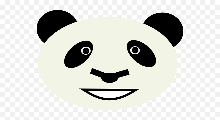 Download Clipart Panda Face - Red Panda Outline Of Eyes Emoji,Panda Face Emoji