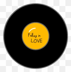 Record Sticker Aesthetic Cute Yellow Drawing - Circle Emoji,Record Emoji