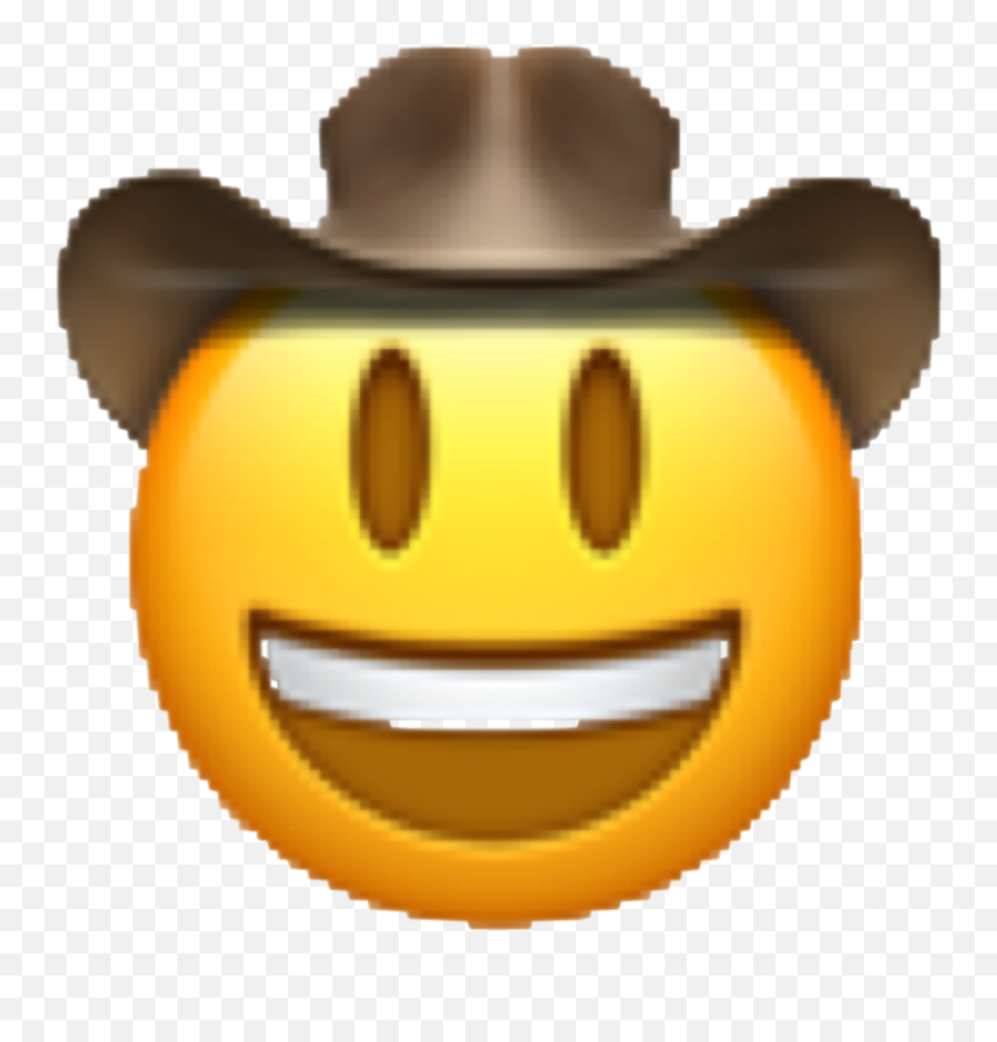 Vaquero Cowboy Emoji Happy Feliz - Cowboy Emoji,Feliz Emoji