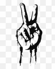 Photos Of Peace Fingers Symbol Twitter - Sign Hand Art Emoji