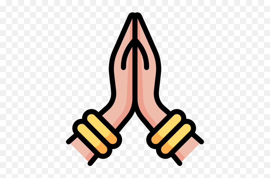 Prayer Vector Namaste Hand Picture - Namaste Png Emoji,Namaskar Emoji