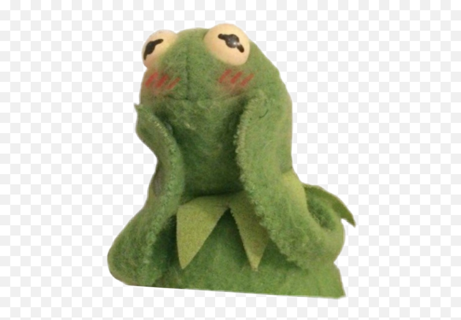 Kermit Blushing Kermitblushing - Funny Stickers For Snapchat Emoji ...