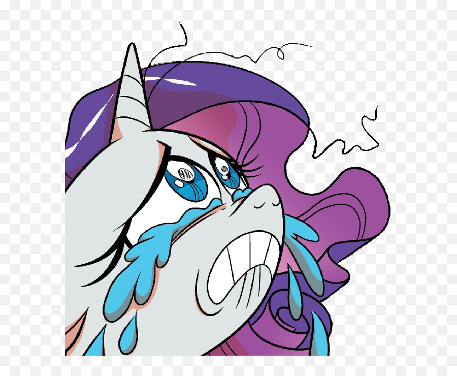 Brendahickey Crying Despair Idw Ocular Gushers - Rarity Sadness Emoji,Despair Emoji