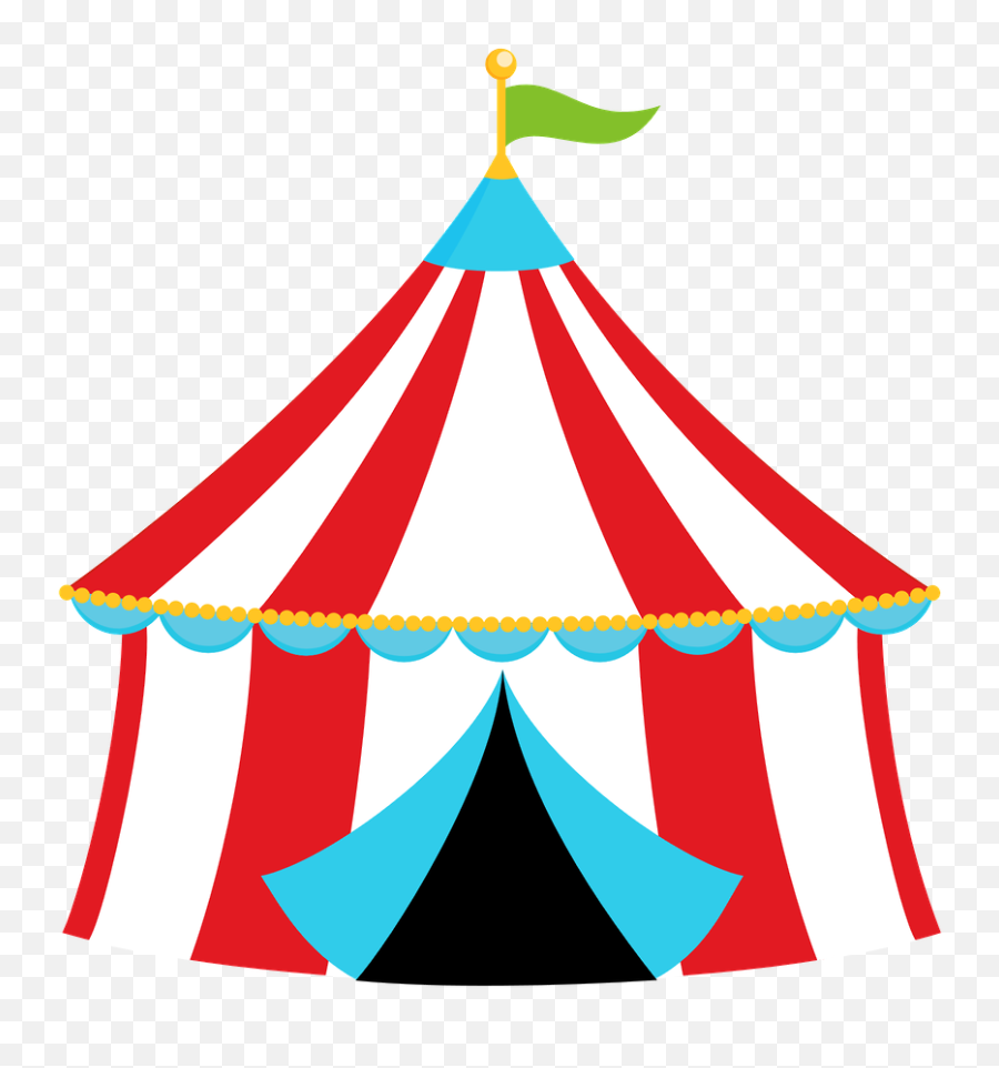 Transparent Circus Clipart Png - Carnival Tent Clipart Emoji,Circus Emoji