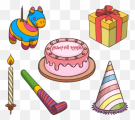 Gift Items For Birthday Bqdd Birthday T Clip Art Vector - Birthday Items Png Emoji,Emoji Birthday Presents
