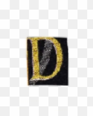 newspaper cutouts letters d - Emblem Emoji