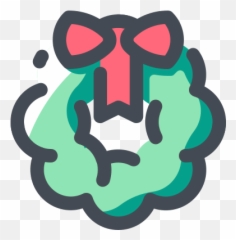 Christmas Wreath Icon - Free Download Png And Vector Christmas Icon Pastel Emoji,Christmas Wreath Emoji