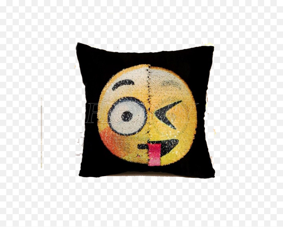Almofada De Lantejoula Emoji - Pillow,Flushed Emoji