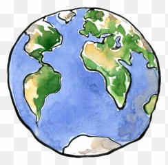 Earth Drawing Planet Clip - Illustration Png Emoji
