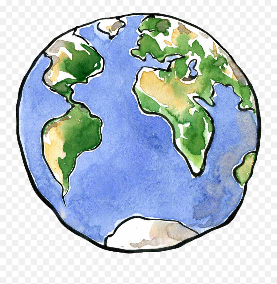 Earth Drawing Planet Clip - Illustration Planet Earth Png Emoji,Earth Emoji