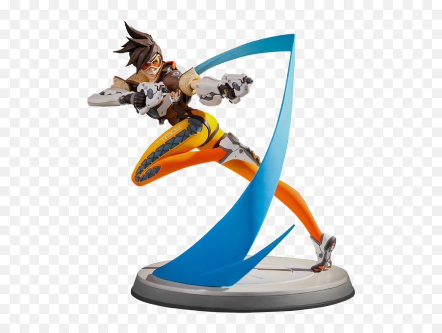 Overwatch Tracer 105 Tall Polystone Statue Version 2 Fixed - Overwatch Tracer Statue Emoji,Overwatch Emoji