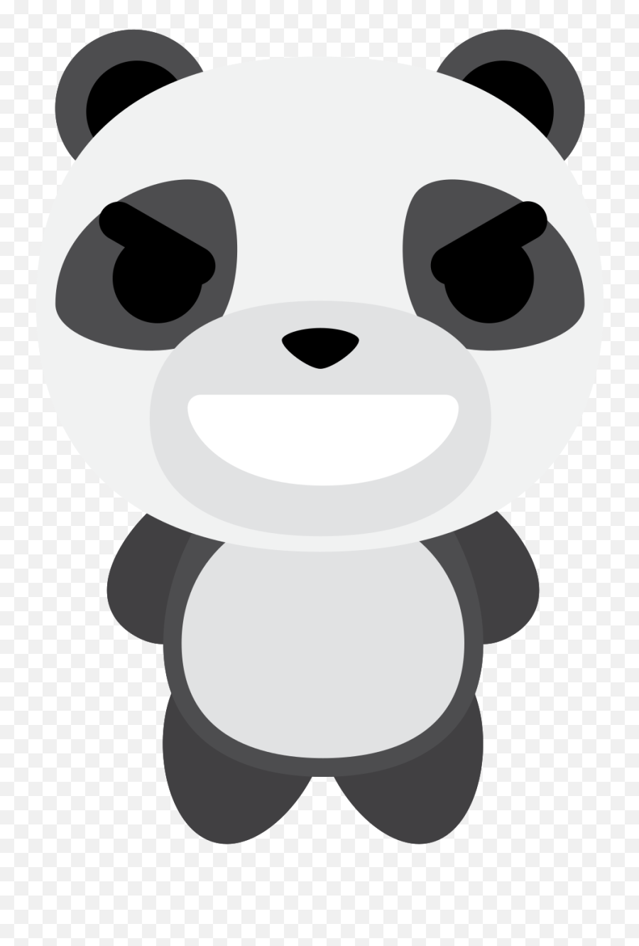 Free Emoji Panda Angry Evil Png With Transparent Background - Panda Png,Angry Crying Emoji