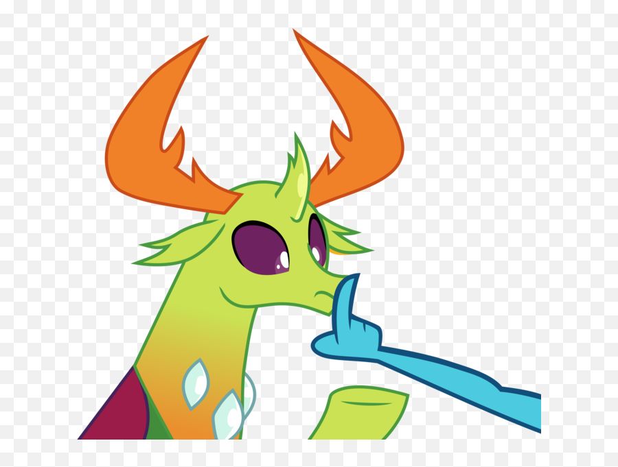 Frownfactory Changedling Changeling Dragon Horn Clipart - Dragon Horns Transparent Clipart Emoji,Shush Emoji