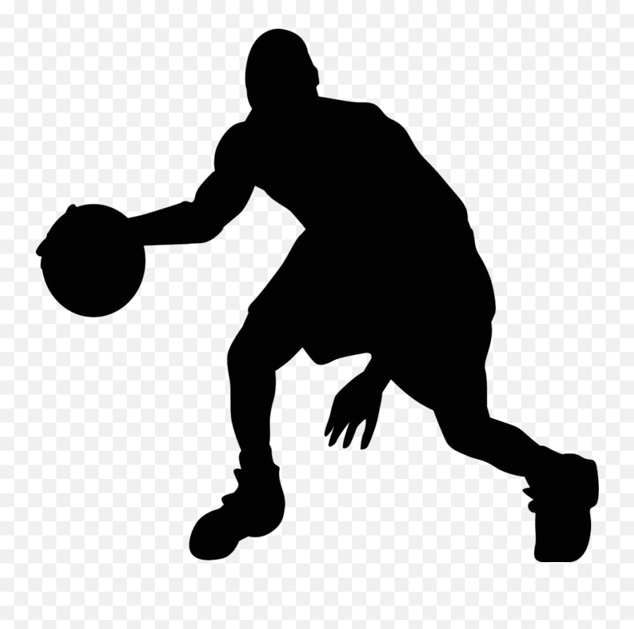 Silhouette Basketball Sport Clip Art - Youth Png Download Basketball Player Png Vector Emoji,Basketball Emoji Game