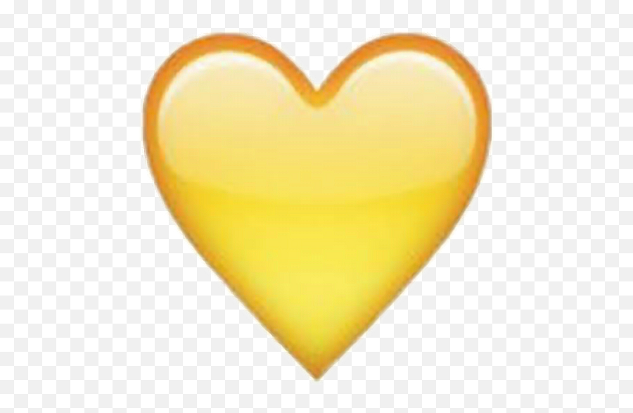 Yellow Yellowheart Sticker Heart - Heart Emoji,Yellow Heart Emoji Snapchat