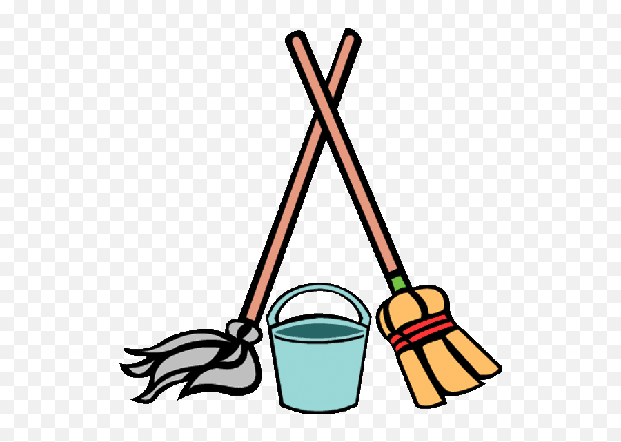 Cleaning Clipart Sweep Mop Cleaning - Mop And Broom Clipart Emoji,Mop Emoji