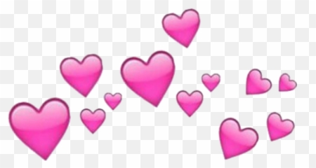 Pink Heart Png Transparent Png Png - Pink Heart Emoji Crown,Floating Hearts Emoji