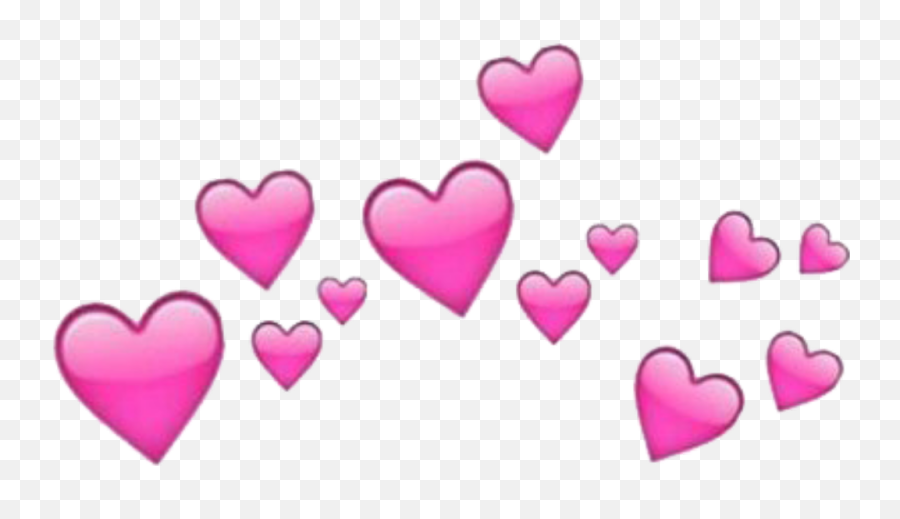 Pink Heart Png Transparent Png Png - Pink Heart Emoji Crown,Floating Hearts Emoji